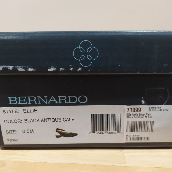 Bernardo Ellie Ankle Strap Flat - Picture 12 of 12